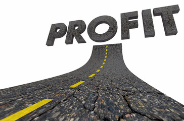 Profit Make Money Earnings Income Road Word 3d Illustration