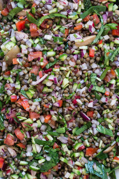 French Green Lentil Salad