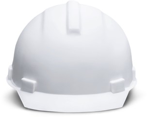 Construction helmet security isolated protective hat safety
