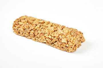 Healthy fitness bars isolated on white background