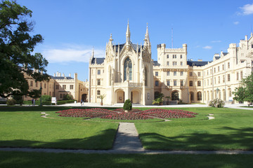 Fototapeta na wymiar Lednice Castle in Czech Republic