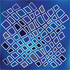 Blue Grid Mosaic Background Creative vector template design