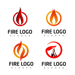 Fire Logo Set