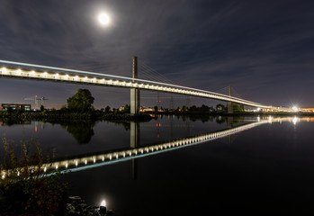Train Bridge at Night