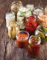Different preserved vegetables