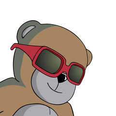 bear with sunglasses