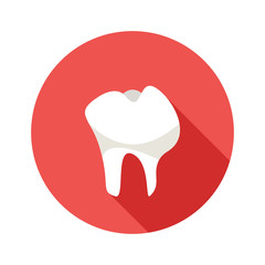 Cartoon tooth icon.Vector illustration for web.