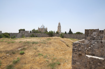 Fototapeta na wymiar Church of the Dormition, Jerusalem old city