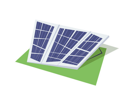 Solar panels.Sun energy battery.