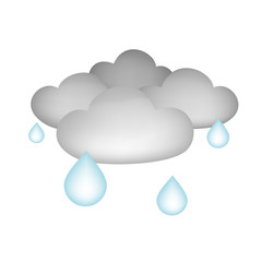 raining clouds illustration