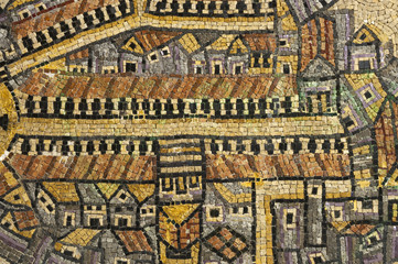 Cardo mosaic, mosaics, Jerusalem old city