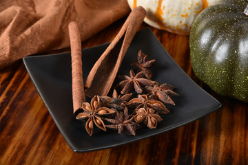 Cinnamon and star anise