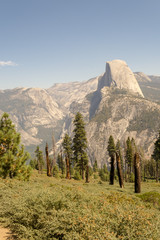 Half Dome from Glacier Point at Yosemite