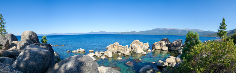 Crystalline water at Sand Harbor in Lake Tahoe