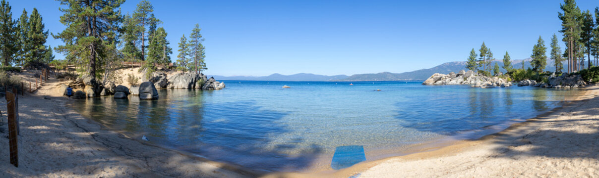 Beach at Sand Harbor in Lake Tahoe