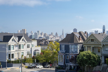 Painted ladies in San Francisco