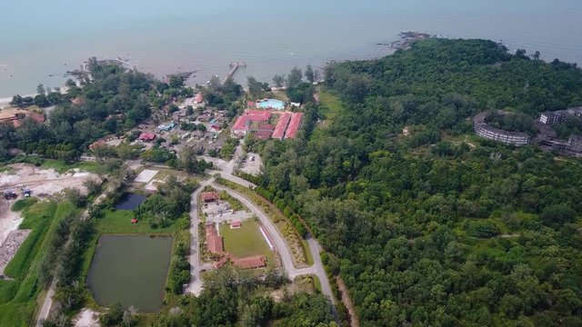 Aerial View of Tanjung Balau, Desaru, Johor, Malaysia