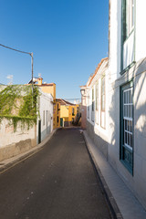 Fototapeta na wymiar Beautiful street with typical houses in 