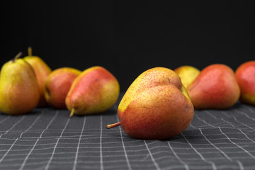 Fototapeta na wymiar Ripe pears on the table