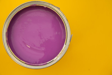 Tools for repair on plain yellow background