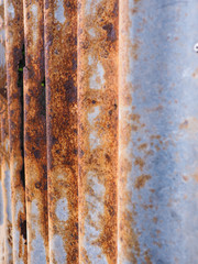 Rust from roofing galvanized sheet background,texture