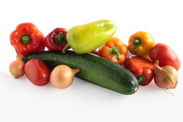 multicolor vegetables for cooking vegetarian coulash