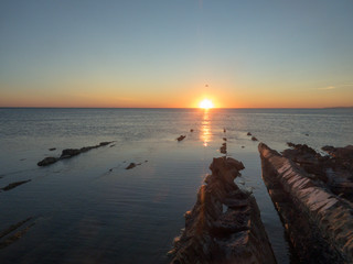 Fototapeta premium sunset on the beach