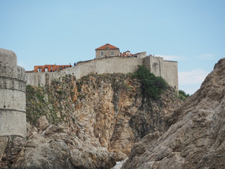 Fototapeta na wymiar King's landing Lovrijenac at Dubrovnik