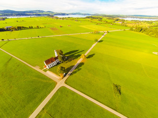 Aerial View Of A Church