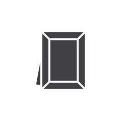 Picture frame vector icon. filled flat sign for mobile concept and web design. Photo frame simple solid icon. Symbol, logo illustration. Pixel perfect vector graphics
