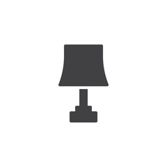 Obraz premium Reading lamp vector icon. filled flat sign for mobile concept and web design. Nightlight lamp simple solid icon. Symbol, logo illustration. Pixel perfect vector graphics