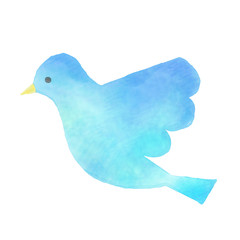 青い鳥のイラスト