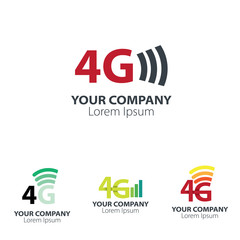 4G LTE Design Logo Concept