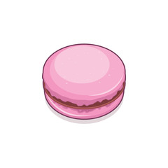 Illustration of a macaron