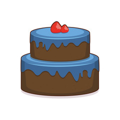 Illustration of a delicious cake