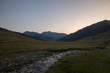 Mountains in Baqueira in Summer, Valle de Aran