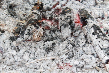 coals on fire