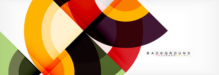 Fototapeta premium Vector circle abstract background