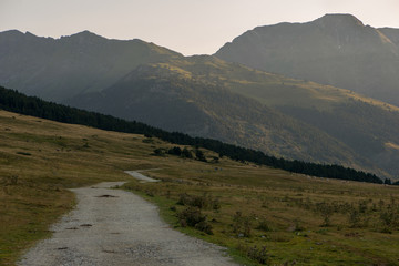 Mountains in Baqueira in Summer, Valle de Aran