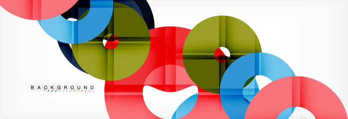 Geomtric modern backgrounds, rings abstract template