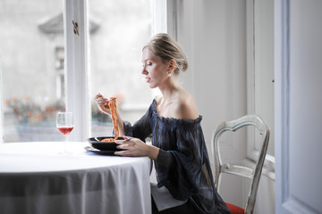Dinner alone