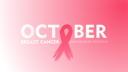 Breast Cancer october Awareness Ribbon Background