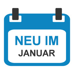 Kalender Icon zeigt: Neu im Januar