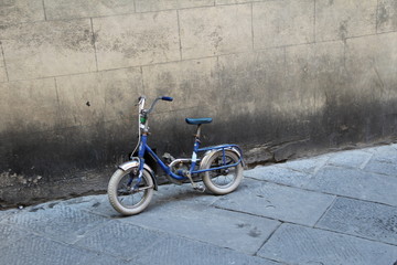 Baby bike along the street