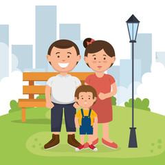 family members on park characters