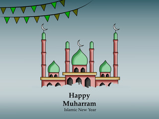 Illustration of background for Islamic Festival Muharram





