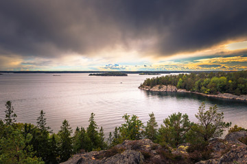 Wild landscape of the Swedish Archipelago, Sweden