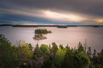 Fototapeta na wymiar Wild landscape of the Swedish Archipelago, Sweden