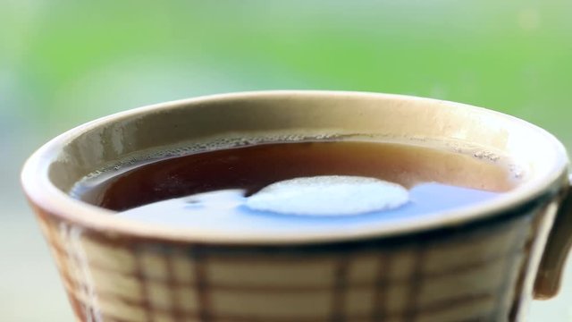 Cup of tea closeup