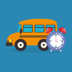 bus with alarm clock